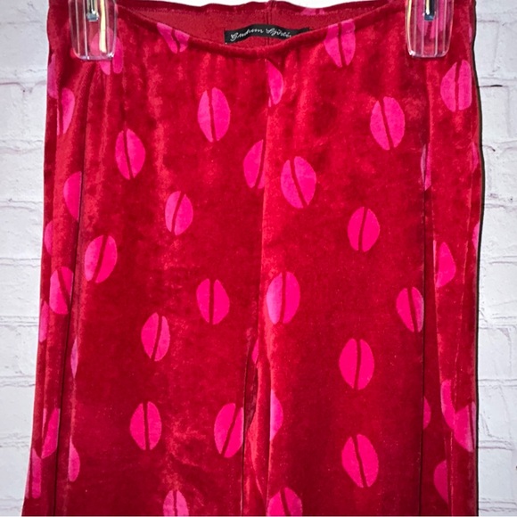 Gudrun Sjoden Sealed with a Kiss velvet pants size XS - Picture 2 of 9